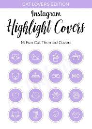 Birthday Instagram Highlight Cover Marble Instagram Highlight Covers Cat Edition Purple Highlight Covers Cat Themed Icons Purple Highlights Instagram Aesthetic Instagram Highlight Icons