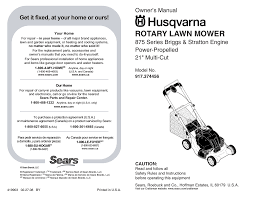 Lawn mower repair specialists recommend replacing if the repair costs will exceed 50 percent of the replacement cost or a mower has surpassed half it's expected life. Husqvarna 917 374456 User S Manual Manualzz