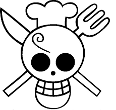 Coloriage tête de mort mexicaine 20 dessins à imprimer. Coloriage One Piece Tete De Mort Cuisinier 11