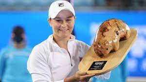 Ash barty's impressive week in zhuhai has continued, with the aussie ousting defending champion julia goerges to reach the final of the wta elite trophy. Australian Open 2021 Ash Barty Trophy Reaction Wombat Trophy Yarra Valley Classic Tennis News Defeats Garbine Muguruza