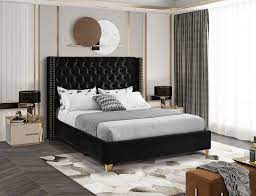 Barolo Black Full Size Bed Barolo Meridian Furniture Full Size Beds In 2021 Meridian Furniture Furniture All Modern Furniture