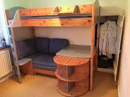 Bunk bed with couch underneath. Loft Bed With Sofa And Desk Caseconrad Com