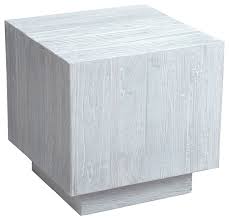 The cube end table brings nature into your home. White Wash Cube Side Table Farmhouse Side Tables And End Tables By Design Mix Furniture Houzz