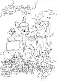 Bambi, flower, aunt ena, faline and more bambi coloring pictures and sheets to color. Bambi Coloring Pages