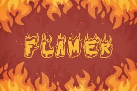 B letter logo in circle of flames. Best Fire And Flame Fonts Free Premium 2021 Hyperpix