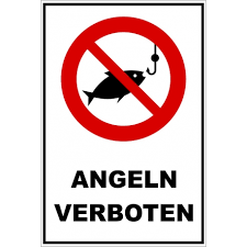 Verbotsschilder für den privaten oder geschäftlichen bereich. Verbotsschild Angeln Verboten