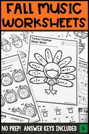 Music Teachers Click For A Fun Fall Music Worksheet Packet If Your Students Are Working On Rhy Fall Music Lesson Plans Music Worksheets Fall Music Worksheets
