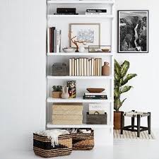 Elfa Decor 3 Bookshelf Living Room Shelves Bookshelf Decor Entertainment Shelves