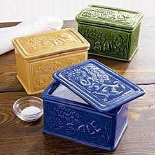 Sur La Table Salt Box In Mustard Salt Box Italian Ceramics Pretty Cookware