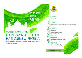Sambutan hari raya aidilfitri perkhabaran. Buku Program Majlis Sambutan Raya Mrsm Semporna 2019 By Nisa Flipsnack