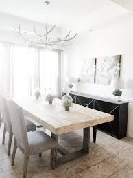 Made To Order Modern Rustic Farmhouse Dining Table In Natural And Gray Finish Rustic Farmhouse Dining Table Rustic Dining Room Modern Farmhouse Dining Room