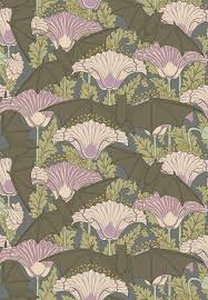 Pattern Bat And Poppy Designed By M P Verneuil C 1897 During The Arts And Crafts Movement Pattern Wallpaper Poppy Wallpaper Art And Craft Videos Bat Art