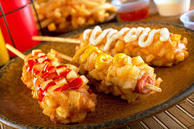 Pin By Rebecca Hiller On Dinner In 2020 Food Corn Dogs Korean Street Food