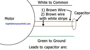 how to wire a run capacitor to a motor blower condenser wiring