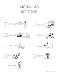 Our Morning Routine Chart Free Printable Winter Daisy