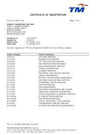 Telekom malaysia headquarters contact phone number is : Certificate Of Registration The Sunway Group