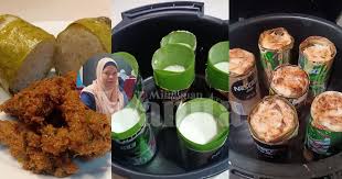 Letak saja bahan nak goreng dalam air fryer, kemudian setkan suhu dan masa dan. Lemang Tin Guna Air Fryer Kukus Atau Bakar Dalam Oven Pun Boleh