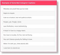 Firstly, it's your only shot at communicating with your audience. What Are Some Of The Best Captions For Pictures On Instagram Quora