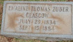 Emaline Thomas Zuber Glasgow (1834-1884)