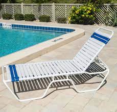 A variety of fabrics, vinyls and leathers in modern or traditional styles is avaiable. Commercial Strap Chaise Lounge 12 In Height With Armrests