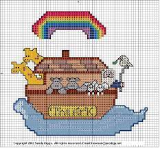 Floral teacup noah's ark noah's ark counted cross stitch kit product no: Noah S Ark Cross Stitch Pattern Bev S Country Cottage Designed By Sandy Riggs