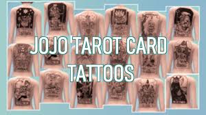Tarot (タロット, tarotto) refers to a deck of cards which determine an individual's fate and suggests their stand abilities, featured in the third part of the jojo's bizarre adventure series, stardust crusaders. The Sims 4 Jojo Bizzare Adventure Tattoos Tarot Cards Best Sims Mods
