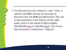 Speed is defined as the distance covered per unit time. Lecture 8 Distance Measuring Equipment Dme Outlines Home