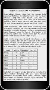 Mereka juga diyakini memiliki keteduhan hati dan kebijaksanaan tinggi. Primbon Jawa Lengkap Fur Android Apk Herunterladen