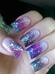 Maybe you would like to learn more about one of these? Pin By Lau Mata On Beautiful Nails Pretty Nails Glitter Purple Nail Art Sparkle Nails