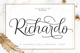 Holyhand script is a handpainted font, bold, fancy and fabulous.can used for various purposes. Richardo Script 452706 Script Font Bundles In 2020 Best Script Fonts Script Fonts Modern Calligraphy Fonts