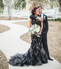 Ausgefallene Schwarze Hochzeitskleider