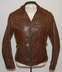 1930 S 1940 S Horsehide Leather Jacket Rivet Head Leather Jacket Leather Jacket Style Vintage Leather Jacket