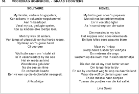 Afrikaanse gedigte graad 6 stufey de. 56 Voordrag Hoerskool Graad 8 Dogters Pdf Dwrean Lhpsh