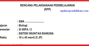 Rencana pelaksanaan pembelajaran oleh : Rpp Kelas Xi Biologi Tahun 2019 Semester 2 K13