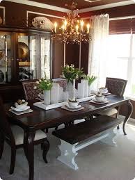 Check Out All Three Pics I Love How Versatile The Centerpiece Is Ugh I M Getting Old I M Dining Room Table Decor Dining Table Decor Dining Room Centerpiece