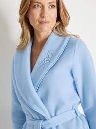 Nuisettes et chemises de nuit. Robe De Chambre En Molleton Courtelle Lingerelle Femme Daxon