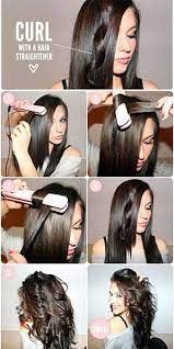 Curl Hair With Flat Iron Curling With Straightener Hacks How To Hair Styles How To Curl Your Hair Curls With Straightener