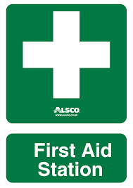 Ensure that the path to the eyewash/drench hose is not obstructed. First Aid Signs Alsco New Zealand