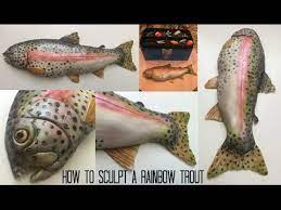 Long Version How To Sculpt A Rainbow Trout Youtube Fish Cake Birthday Fish Cake Eat Cake