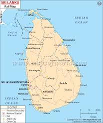 Sri Lanka Rail Network Map Sri Lanka Map Sri Lanka State