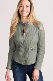 Madison Washed Lambskin Leather Jacket Overland Washed Leather Jacket Jackets Leather Jackets Women