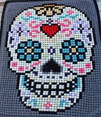 The color combination is sooo amazing and beautiful. Sugar Skull Lapghan Pattern By Cozy Cats Crochet Ravelry