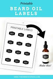 The Best Recipe For Diy Beard Oil With Free Labels Diy Beard Oil Diy Beard Beard Oil Label