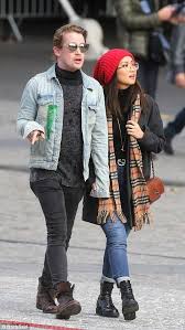I'm placing bets that this is clearly a cover up. Macaulay Culkin And Brenda Song Enjoy Break In Paris Brenda Song Macaulay Culkin Celebrity Outfits
