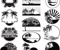 Pin By Cynthia Bordash On Palm Trees In 2020 With Images Beach Silhouette Vector Free Silhouette Stencil