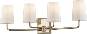 From rustic to retro and classic to contemporary, quoizel offers the perfect lighting solution for any style. Troy B7694 Simone Silver Leaf And Polished Nickel 4 Light Bathroom Wall Sconce Tro B7694