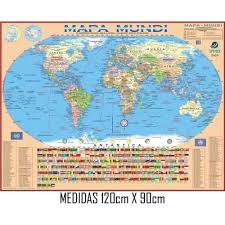 Complete o mapa mais rápido e ganho o maior número de pontos. Mapa Mundi Mundo Politico Escolar 120 Cm X 90 Cm No Shoptime