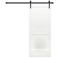 Rancher vertical plank sliding barn door from $1,030.90. Custom Made Handcrafted 2 Panel Shaker London Style With Lower Middle