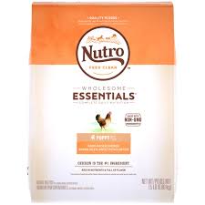 What are not bad ingredients for puppy foods? Amazon Com Nutro Wholesome Essentials Natural Dry Dog Puppy Food Farm Raised Chicken Brown Rice Sweet Potato Recipe 15 Lb Bag Pet Supplies