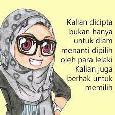 Gambar Kata Kata Muslimah Menjemput Jodoh Kartun Gambar Gambar Kartun